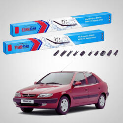 TeamCar Ștergătoare Citroën Xsara N1 Hatchback 1997-2005 | Set Față Flat Premium - TeamCar® (TC-XSARAN1-550500FLP)