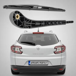 MAMMOOTH Braț și Lamelă Ștergător Spate Renault Megane 3 Grandtour, Break (2008-2016) - 370mm, Set Complet cu Capac Mammooth MMT RAW 402 (MMT-RAW402-RENAULTMEGANE3BREAK)