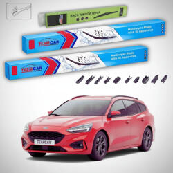 TeamCar Ștergătoare Ford Focus IV Estate 2018-2024 | Set Față și Spate Flat Premium - TeamCar® (TC-FOCUSIVEST650500280FSP)