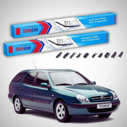TeamCar Ștergătoare Citroën Xsara Break N2 Estate 1998-2005 | Set Față Flat Premium - TeamCar® (TC-XSARAN2-550500FLP)