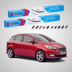 TeamCar Ștergătoare Ford Grand C-Max Gen II MPV 2015-prezent | Set Față Flat Premium - TeamCar® (TC-FORDHGFQ)