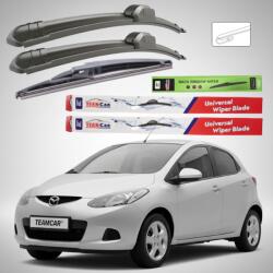 TeamCar Ștergătoare Mazda 2 DE 2007-2010 5 uși | Set Față și Spate Flat - TeamCar® (TC-MZ2DE07600350330F)
