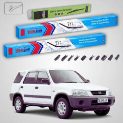 TeamCar Ștergătoare Honda CR-V I RD1/RD3 SUV 1995-2002 | Set Față și Spate Flat Premium - TeamCar® (TC-CRV1RD500475350FLP)