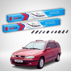 TeamCar Ștergătoare Renault Megane I Grandtour Break 2001-2003 | Set Față Flat Premium - TeamCar® (TC-MEGA1C-5550FLP)