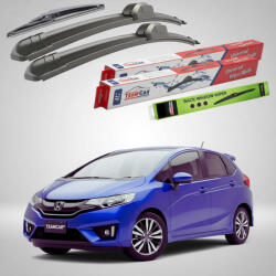 TeamCar Ștergătoare Honda Jazz Gen IV (GK3/GK5) Hatchback 2015-prezent | Set Față și Spate Flat - TeamCar® (TC-GK3650350350FL)