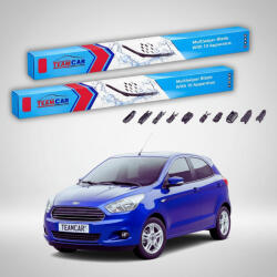 TeamCar Ștergătoare Ford Ka+ Gen III FK Hatchback 2016-prezent | Set Față Flat Premium - TeamCar® (TC-KAPLUSFKHATCH550400FP)
