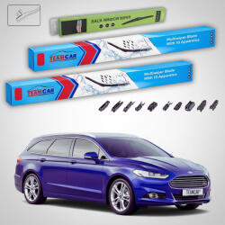 TeamCar Ștergătoare Ford Mondeo Mk5 Estate 2014-2024 | Set Față și Spate Flat Premium - TeamCar® (TC-MONDEOMK5EST680680280FP)