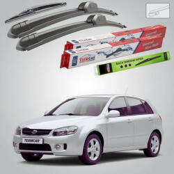 TeamCar Ștergătoare Kia Cerato I LD Hatchback 2004-2009 | Set Față și Spate Flat - TeamCar® (TC-CERATOI-64035FL)