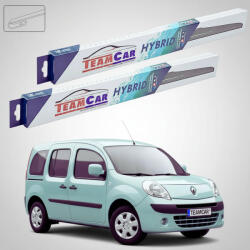 TeamCar Ștergătoare Renault Kangoo II Hayon 2008-prezent | Set Față Hibrid - TeamCar® (TC-KANG2H-5555HB)