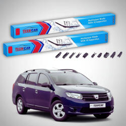 TeamCar Ștergătoare Dacia Logan II MCV Break 2013-2015 | Set Față Flat Premium - TeamCar® (TC-LOGA2MH-5550FLP)