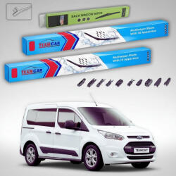 TeamCar Ștergătoare Ford Transit Connect MK2 V408 Van 2-Door 2013-prezent | Set Față și Spate Flat Premium - TeamCar® (TC-ECTMK2V2D750750340X2FLP)