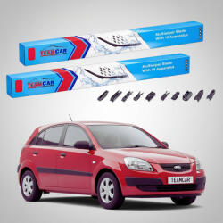 TeamCar Ștergătoare Kia Rio II DE JB Hatchback 2005-2011 | Set Față Flat Premium - TeamCar® (TC-RIOIIHB-5540FLP)
