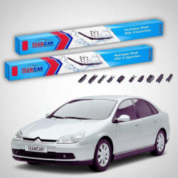 TeamCar Ștergătoare Citroën C5 Gen 2 (RC) Hatchback 2004-2008 | Set Față Flat Premium - TeamCar® (TC-C5RC1-650475FLP)