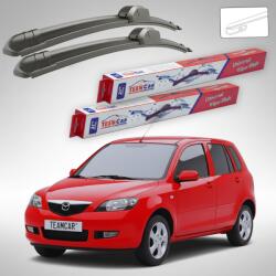 TeamCar Ștergătoare Mazda 2 DY 2003-2005 | Set Față Flat - TeamCar® (TC-MZ2DY03600400F)
