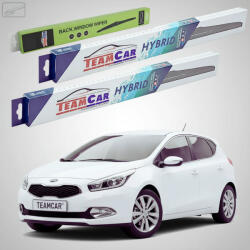 TeamCar Ștergătoare Kia Ceed II JD 2012-2018 | Set Față și Spate Hibrid - TeamCar® (TC-CEED2-653530HB)