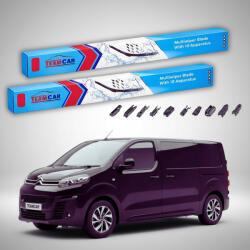 TeamCar Ștergătoare Citroën SpaceTourer MPV 2-Doors 2016-prezent | Set Față Flat Premium - TeamCar® (TC-SPACET2D-650500FLP)