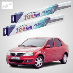 TeamCar Ștergătoare Dacia Logan I Sedan 2004-2012 | Set Față Hibrid - TeamCar® (TC-LOGA1S-5050HB)
