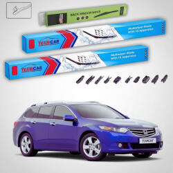 TeamCar Ștergătoare Honda Accord Gen VIII Tourer (CW) Estate 2008-2015 | Set Față și Spate Flat Premium - TeamCar® (TC-ACCVIIIT6005300FLP)