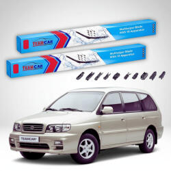 TeamCar Ștergătoare Kia Joice Facelift MPV 2001-2003 | Set Față Flat Premium - TeamCar® (TC-JOICEFL-5545FLP)