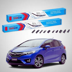 TeamCar Ștergătoare Honda Jazz Gen IV (GK3/GK5) Hatchback 2015-prezent | Set Față Flat Premium - TeamCar® (TC-GK3650350FLP)