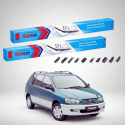 TeamCar Ștergătoare Toyota Picnic XM1 1996-2001 | Set Față Flat Premium - TeamCar® (TC-PICNICXM1-6040FLP)