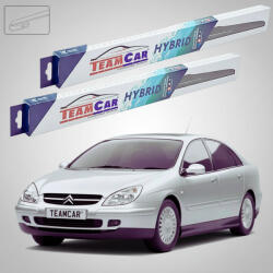 TeamCar Ștergătoare Citroën C5 Gen 1 (DC) Hatchback 2001-2003 | Set Față Hibrid - TeamCar® (TC-C5G1DC-650450HB)