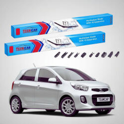 TeamCar Ștergătoare Kia Picanto II TA Hatchback 2011-2017 | Set Față Flat Premium - TeamCar® (TC-PICANTII-5540FLP)