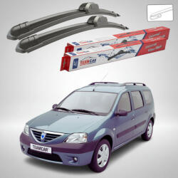 TeamCar Ștergătoare Dacia Logan MCV I Break 2007-2013 | Set Față Flat - TeamCar® (TC-LOGA1M-5050FL)