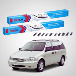 TeamCar Ștergătoare Kia Carnival I UP 1999-2001 | Set Față Flat Premium - TeamCar® (TC-CRNV1-600600FLP)
