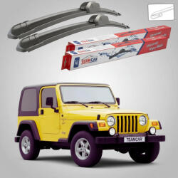 TeamCar Ștergătoare Jeep Wrangler TJ 1997-2006 | Set Față Flat - TeamCar® (TC-JWTJ325325FL)