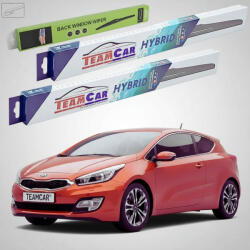 TeamCar Ștergătoare Kia Pro Ceed II JD 2013-prezent | Set Față și Spate Hibrid - TeamCar® (TC-PC2-653530HB)