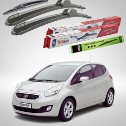 TeamCar Ștergătoare Kia Venga YN Hatchback 2010-2019 | Set Față și Spate Flat - TeamCar® (TC-VENGA-653530FL)