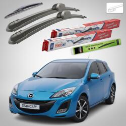 TeamCar Stergatoare Mazda 3 BL Hatchback 2009-2011 Set Fata si Spate Flat TeamCar (TC-MZ3BLHB09FSP)