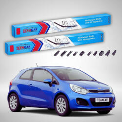 TeamCar Ștergătoare Kia Rio III UB Hatchback 2011-2017 | Set Față Flat Premium - TeamCar® (TC-RIOIIIHB-6540FLP)
