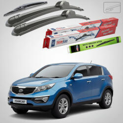 TeamCar Ștergătoare Kia Sportage III SL SUV 2010-2015 | Set Față și Spate Flat - TeamCar® (TC-SPORT3-604530FL)