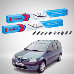 TeamCar Ștergătoare Dacia Logan MCV I Break 2007-2013 | Set Față Flat Premium - TeamCar® (TC-LOGA1M-5050FLP)