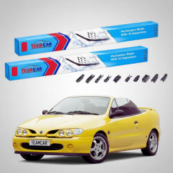 TeamCar Ștergătoare Renault Megane I Cabriolet 1996-2003 | Set Față Flat Premium - TeamCar® (TC-MEGA1CB-5550FLP)
