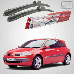 TeamCar Ștergătoare Renault Megane II Hatchback 2002-2006 | Set Față Flat - TeamCar® (TC-MEGA2H1-6045FL)