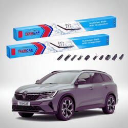 TeamCar Ștergătoare Renault Espace VI SUV 2023-prezent | Set Față Flat Premium - TeamCar® (TC-ESPACE6-6548FP)