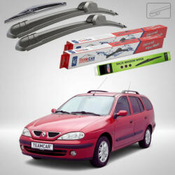 TeamCar Ștergătoare Renault Megane I Grandtour Break 2001-2003 | Set Față și Spate Flat - TeamCar® (TC-MEGA1C-555035FL)