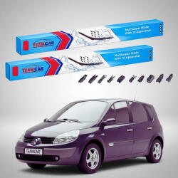 TeamCar Ștergătoare Renault Scenic II Grand Scenic 2004-2009 | Set Față Flat Premium - TeamCar® (TC-SCEN2B-6555FLP)