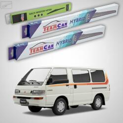 TeamCar Stergatoare Mitsubishi L300 Van Gen III (P1_T) 1994-2000 | Set Fata si Spate Hibrid - TeamCar (TC-L300G3FSHB)