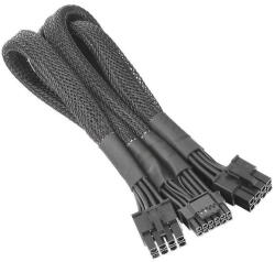 Thermaltake Cablu splitter pentru placa video Thermaltake AC-063-CN1NAN-A1, 8-pin ATX Tata la 12+4-pin PCI-E Gen 5 Tata, Negru (AC-063-CN1NAN-A1)