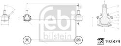 FEBI BILSTEIN Brat/Bieleta Suspensie, Stabilizator Axa Spate Dreapta 192879 Hyundai Creta/Ix35 (192879)