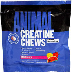 Universal Nutrition Creatine Chew Tabs Minta (4 rágótabletta, Gyümölcsös Puncs)