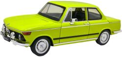  Machetă auto BMW 2002 Tii galben scara 1: 24 lumini și sunete claxon volan deschide usile si capotele (JPT)