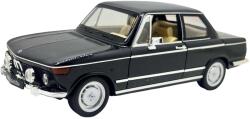 Jinlifang Machetă auto BMW 2002 Tii negru scara 1: 24 lumini și sunete claxon volan deschide usile si capotele (JPT)