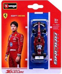 Bburago Macheta auto Formula 1 Bburago Ferrari SF-25 2025 nr. 16 Charles Leclerc scara 1: 64 echipa Scuderia Ferrari rosu (JPT)