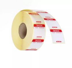 HENDI Etichete HENDI pentru marcarea alimentelor, ușor de îndepărtat, 1000 bucăți pe rolă, 25 × 25 mm, roșii