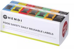 Hendi Set de etichete HENDI pentru zilele săptămânii cu dispenser, reutilizabile